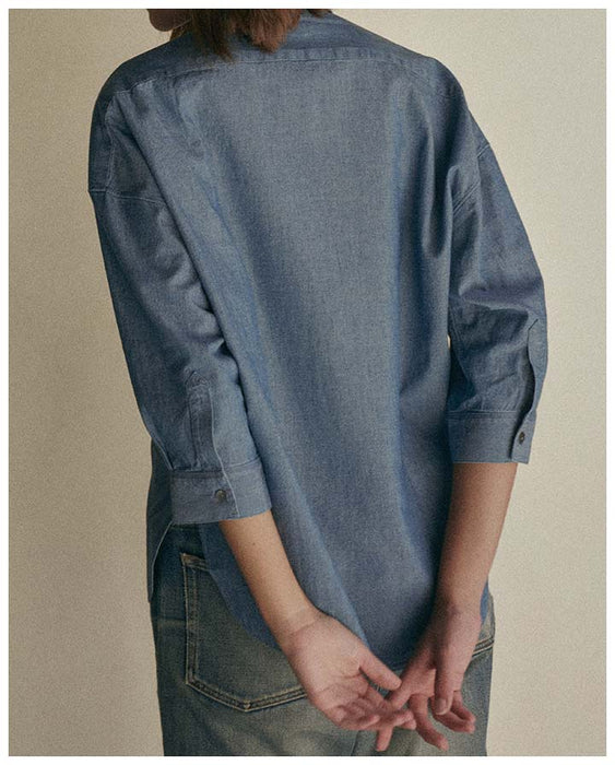 Baker's Apprentice in Indigo Dyed Chambray