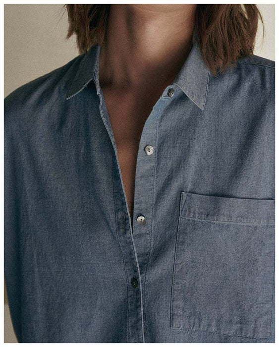 Baker's Apprentice in Indigo Dyed Chambray