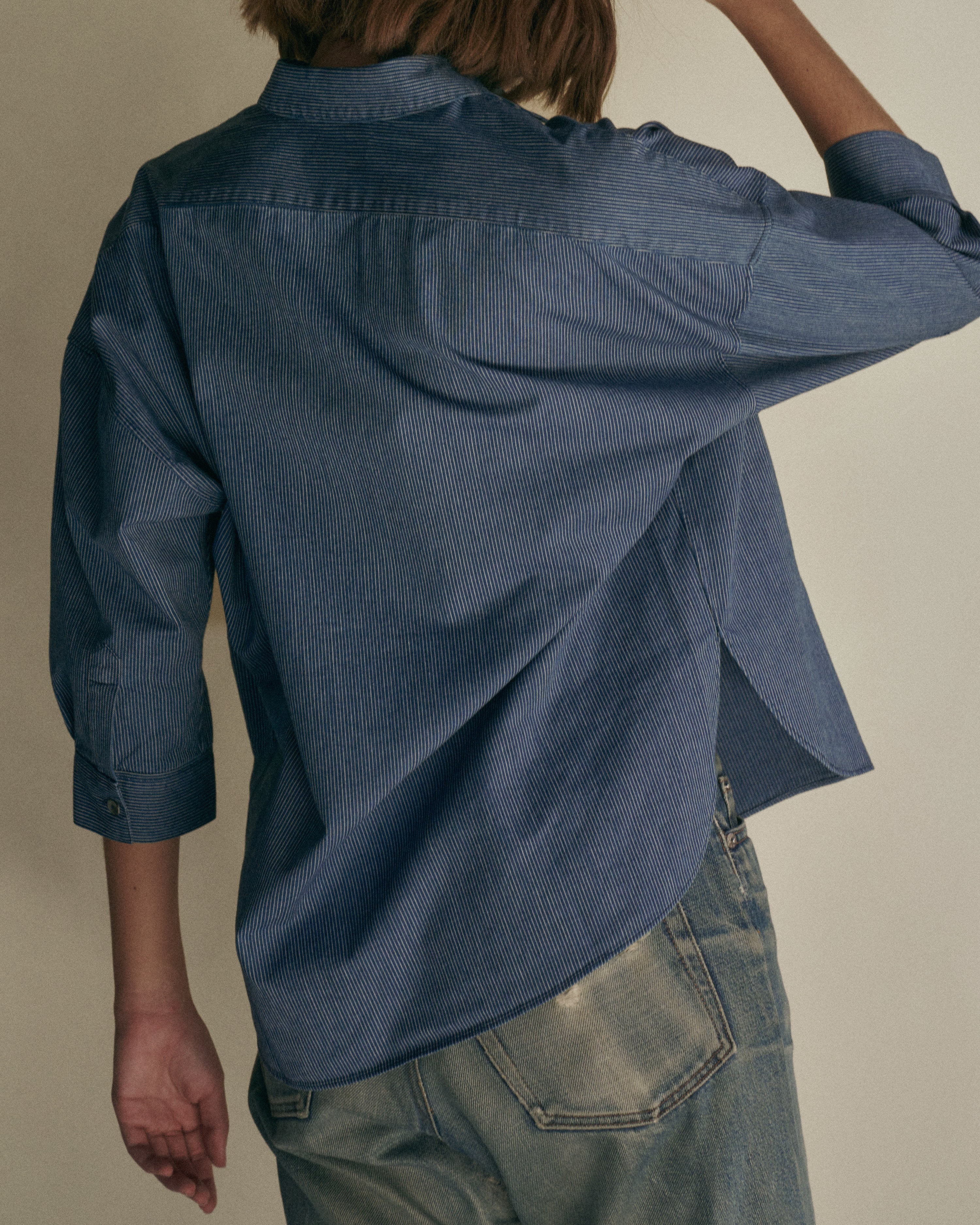 Baker's Apprentice | Denim Gathering Stripe