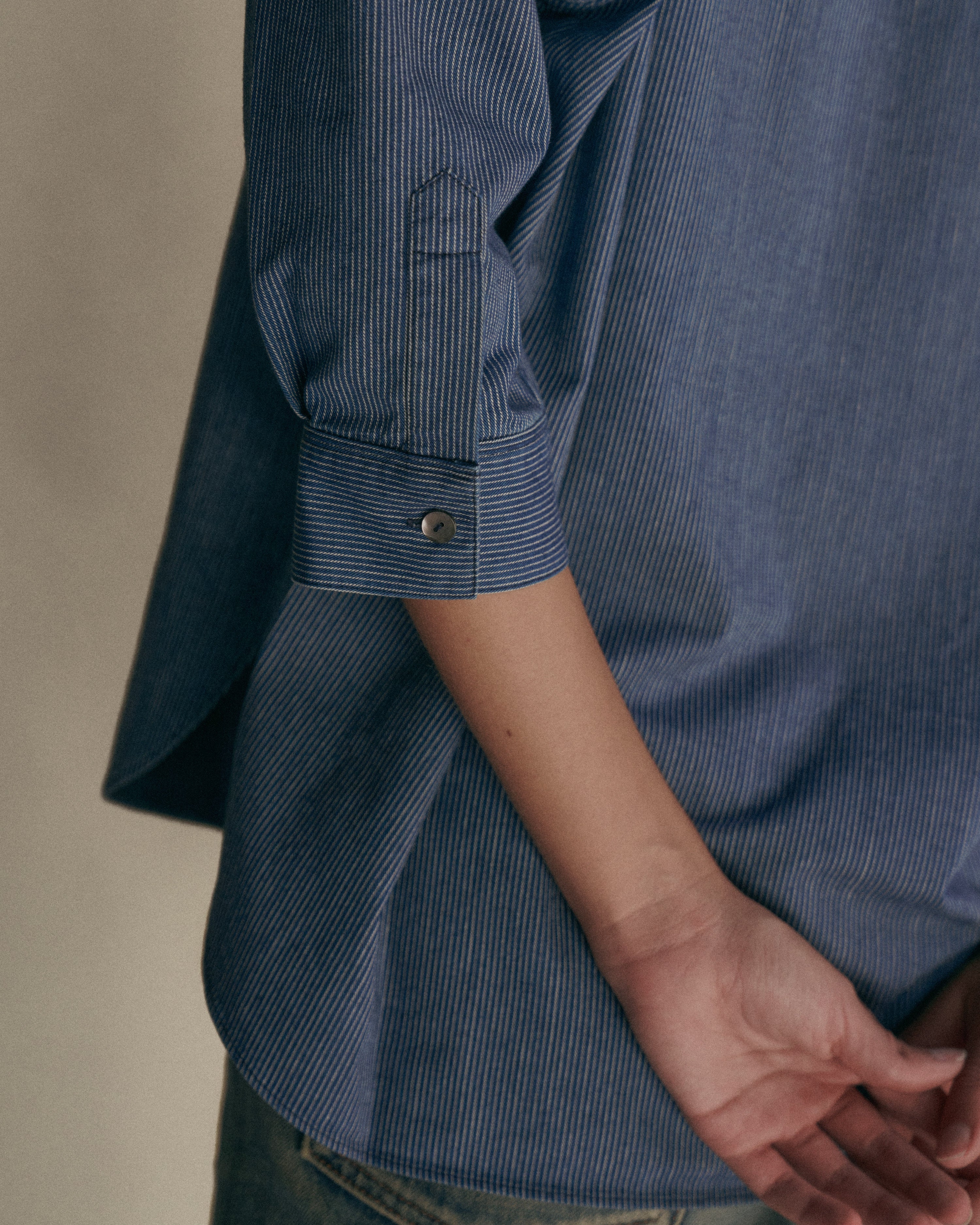 Baker's Apprentice | Denim Gathering Stripe