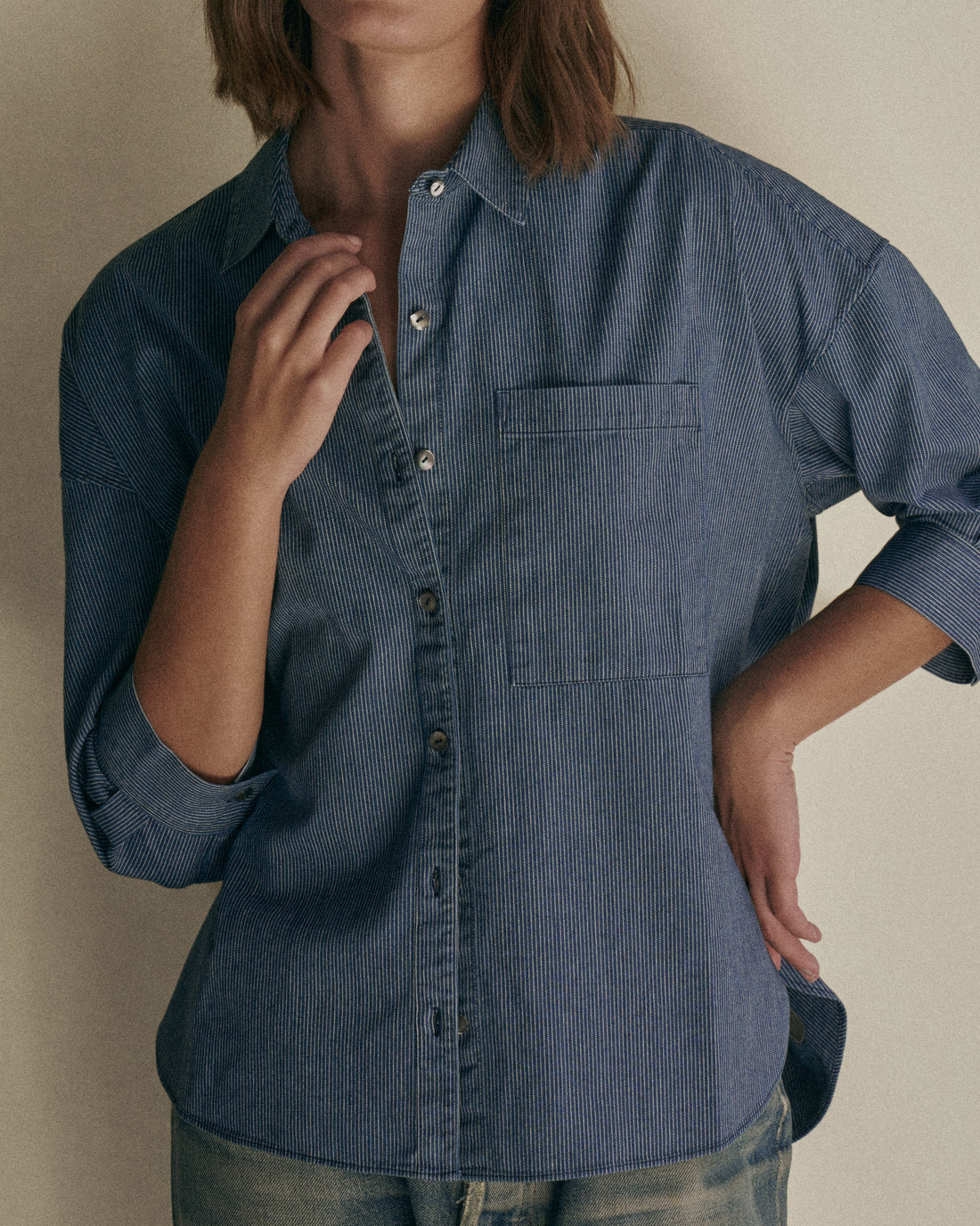 Baker's Apprentice | Denim Gathering Stripe