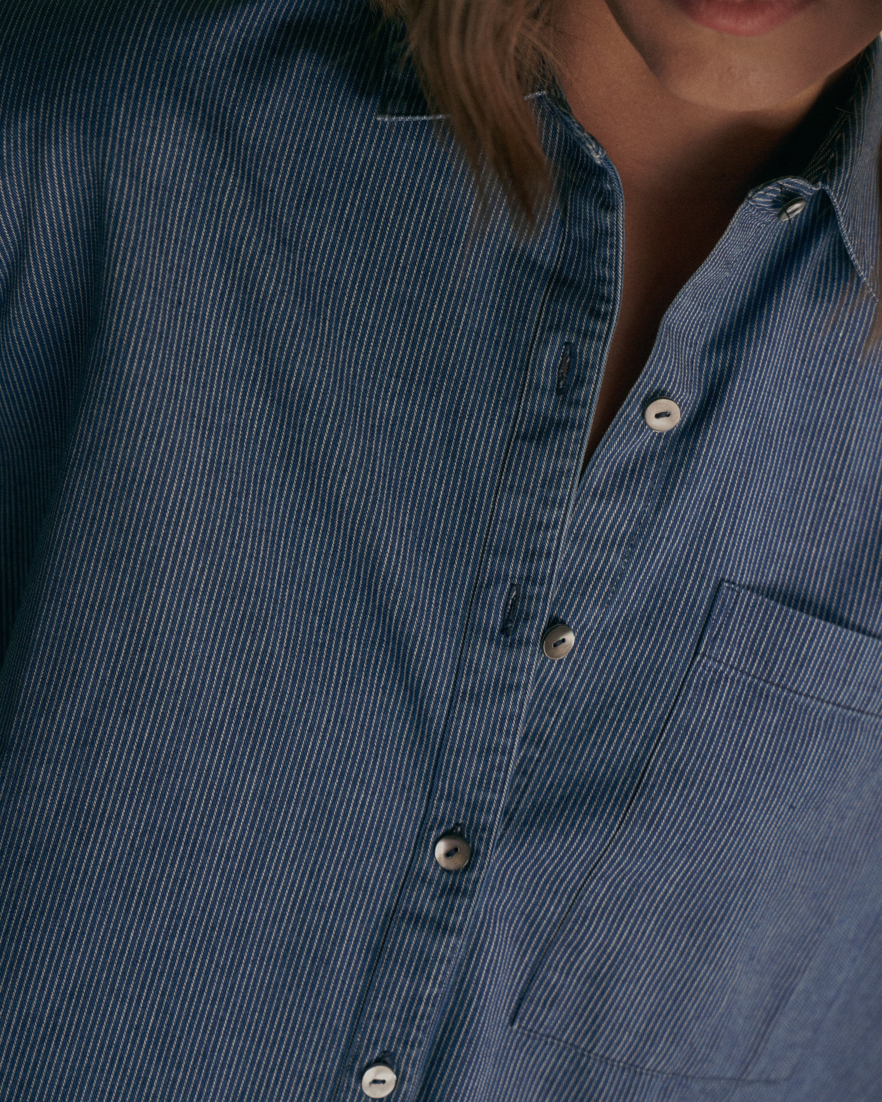 Baker's Apprentice | Denim Gathering Stripe