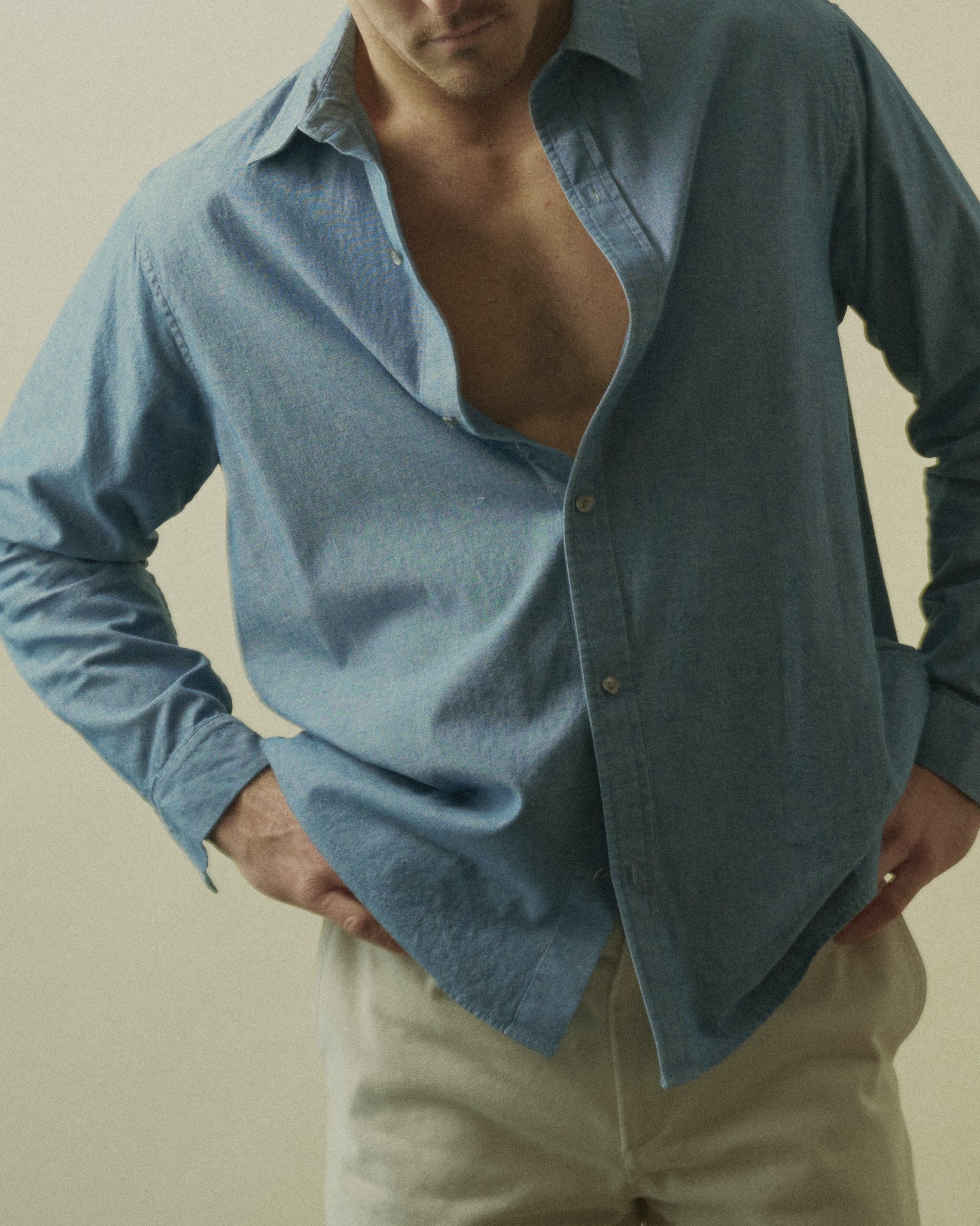 River | Indigo Dyed Chambray