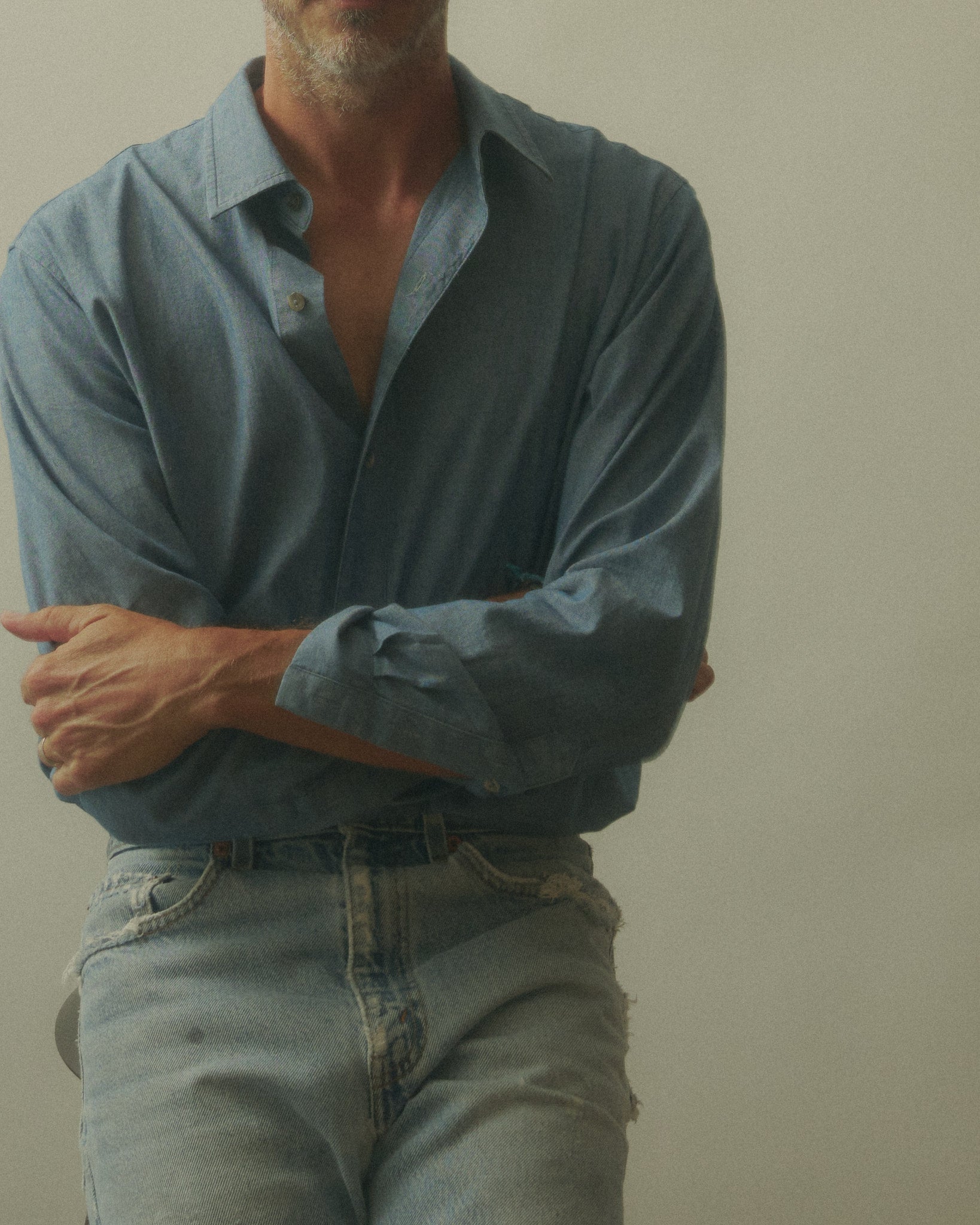 River | Indigo Dyed Chambray