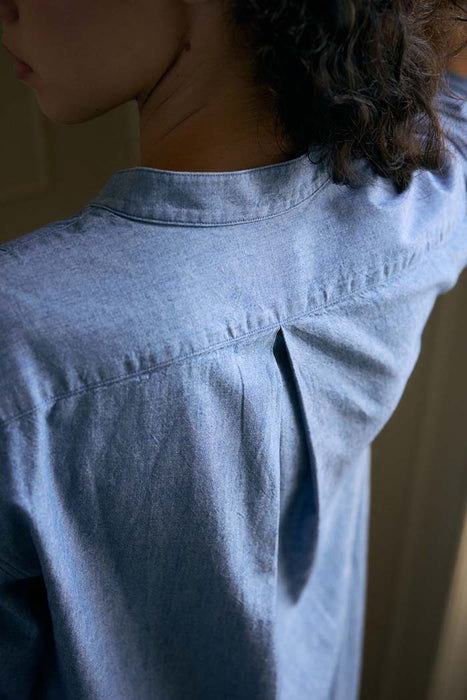 The Tailor's Tunic, Indigo Dyed Chambray